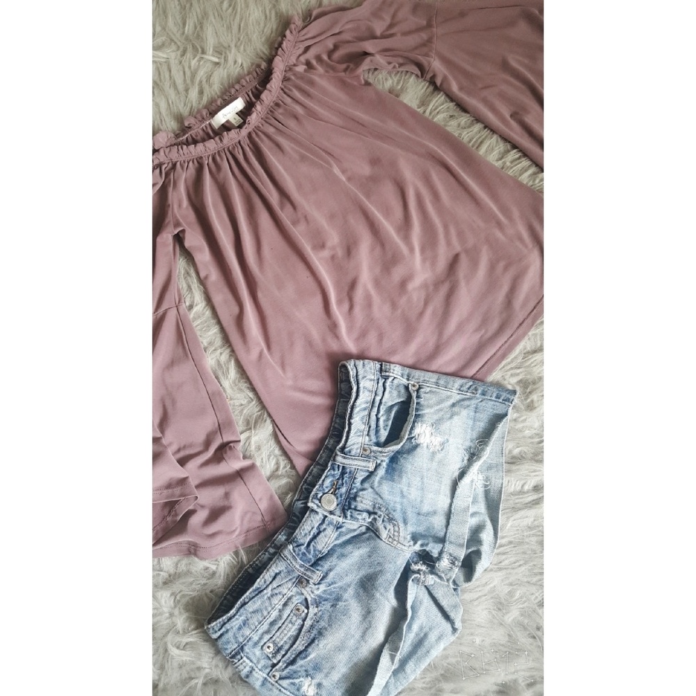 Off-the-Shoulder Long Sleeve
